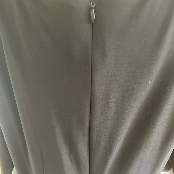 Formal mid ankle dress by R & M Richard’s size 16W black with multi colored bott - Picture 7 of 9